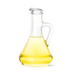 Olive oil jug.  Realistic vector illustration isolated on white background. Ready for your design. EPS10.