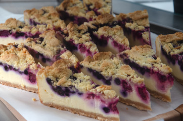 Blueberry cheesecakes