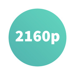 2160p high graphics display resolution icon