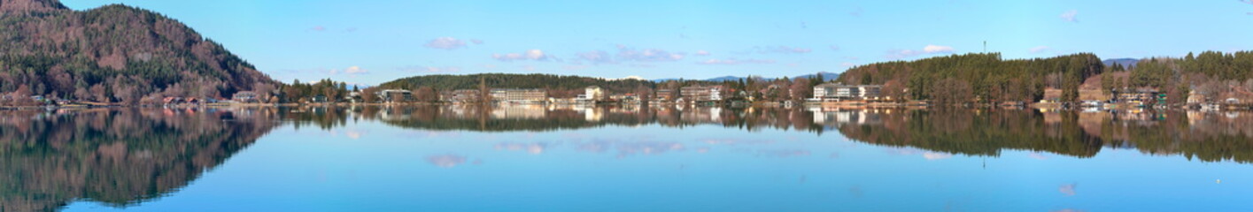 Klopeiner See Westufer Panorama / Kärnten / Österreich