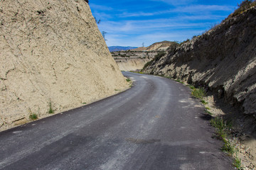 road in the desert, loneliness, lost road