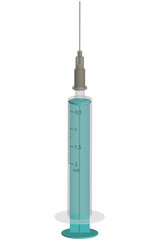 Spritze z.B. f&uuml;r Impfung gegen Coronavirus (Covid-19, SARS-CoV-2)