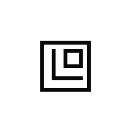 letter initial L O logo