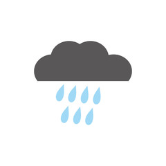 Hard Rain icon vector illustration sign