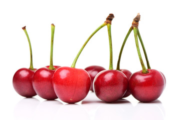 Cherry isolated on white background