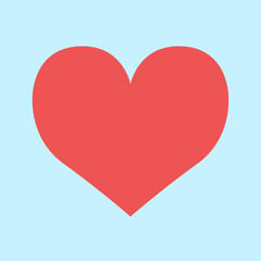 Heart symbol icon vector sign love illustration