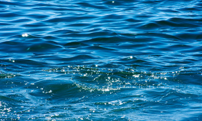 Blue sea water background texture