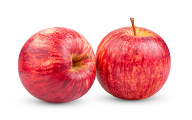 red apple isolated on white background