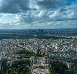 Paris from the top of Eiffel tower