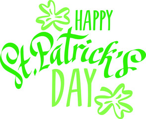 Fototapeta premium vector hand lettering saint patrick's day greetings card_14