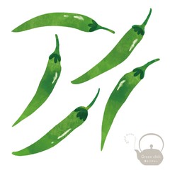 青唐辛子のイラスト