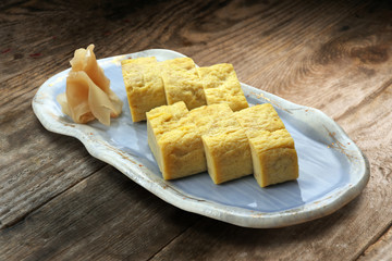 Japanese fried egg roll Tamagoyaki