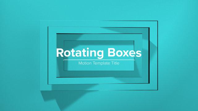 Rotating 3D Boxes Title
