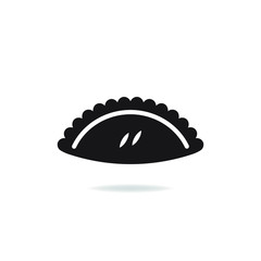 Pasty icon design isolated on white background. Vector illustration