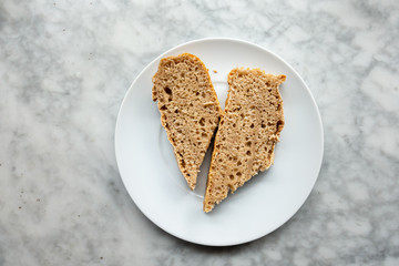 fresh Wholemeal bread on table