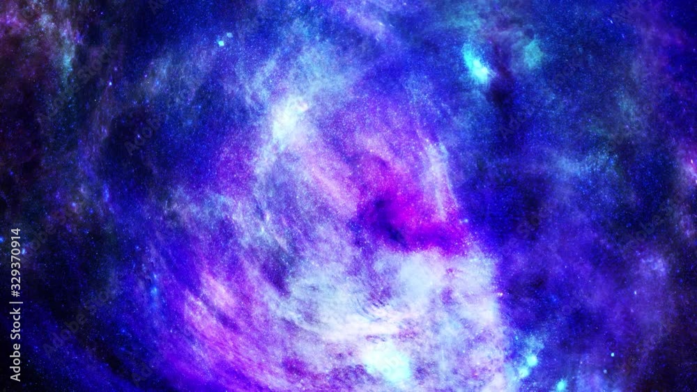 Wall mural animation view to travelling across the universe in moving
