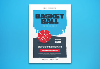 Basket Ball Tournament Flyer Layout