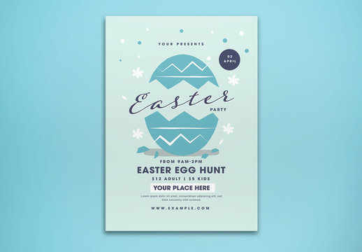 Easter Party Flyer Layout