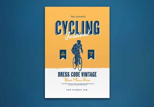 Cycling Festival Flyer Layout