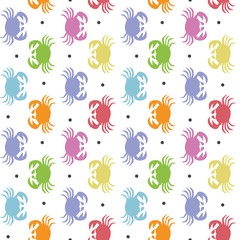 Fototapeta na wymiar colorful crab pattern