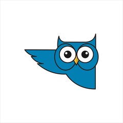 owl logo vector graphic modern abstract