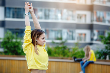 Sport woman in an urban environment.