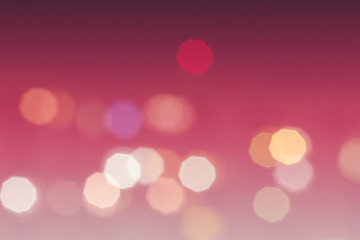 Colorful abstract bokeh lights  background.Defocused night light background.