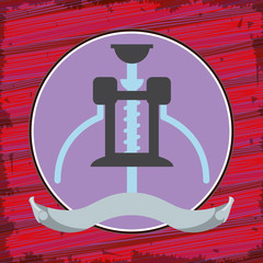 wine corkscrew tool circular frame