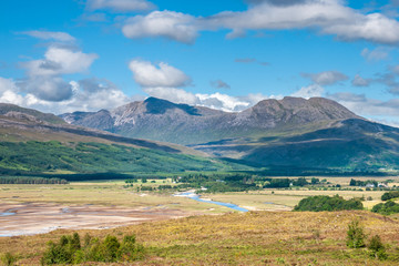 Fototapeta premium Loch Carron, Sgorr Ruadh, Fuar Tholl, Scotland