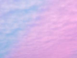 Pastel purple pink blue white sky abstract background.