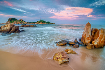 Ke Ga lighthouse, a famous place to visit at Phan Thiet, Binh Thuan, central Vietnam