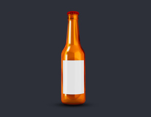 Mockup of a beer bottle label
