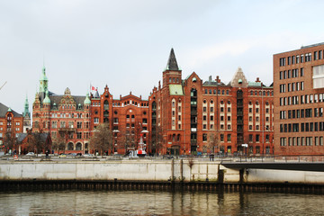 Obraz premium Hafencity quater in Hamburg, Germany