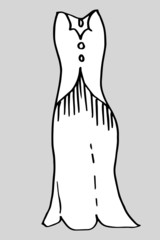 drawings of children's clothes that are hand drawn and for coloring