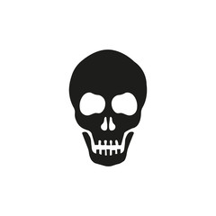 Skull Vector Icon on white back