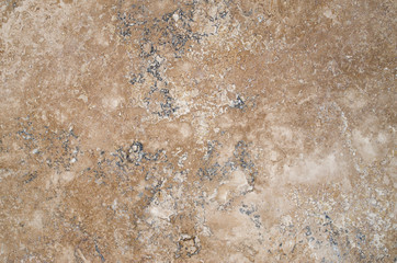 New beige polish travertine closeup