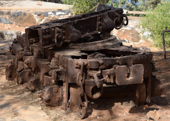 Old French gun carriage (Gorée, Dakar, Senegal)