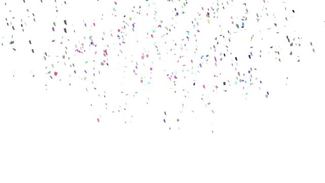 Party confetti - seamless looping, alpha channels and 4K