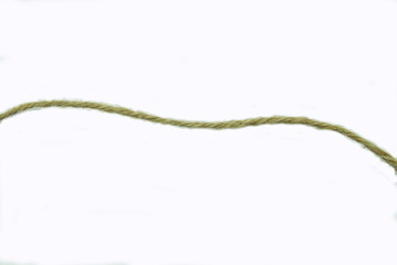 part of the rope on a white background