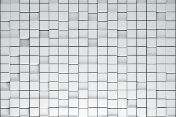 Background white seamless animated boxes, for business presentation. 3d rendering