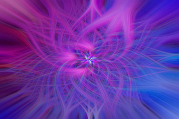 Colorful pink and blue abstract background illustration of computer generated futuristic fractal art pattern.  