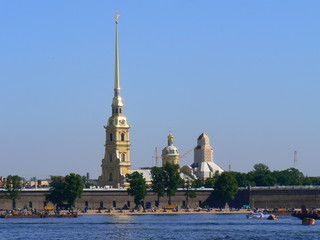 The Peter and Paul Fortress in St Petersburg, Russia
