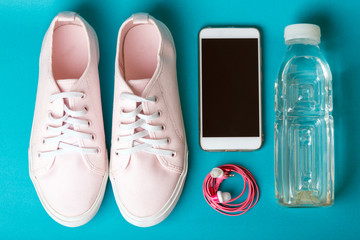 concept of running and healthy lifestyle