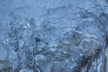 Abstract Close up of icicle