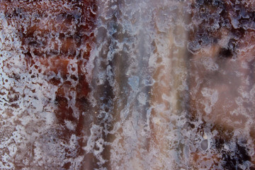 Blurry image of dirty wall texture, cropped shot. Abstract background with a lot of copy space for text.