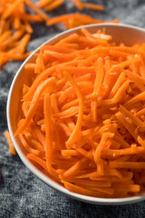 Raw Organic Orange Carrot Shreds