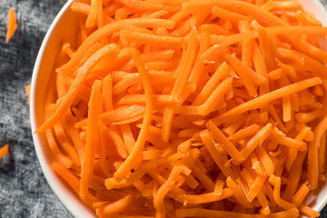 Raw Organic Orange Carrot Shreds