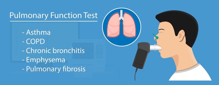 Pulmonary lung medical function test measure diagnostic treat cardiopulmonary total capacity TLC bullous emphysema PFT asbestos fibers