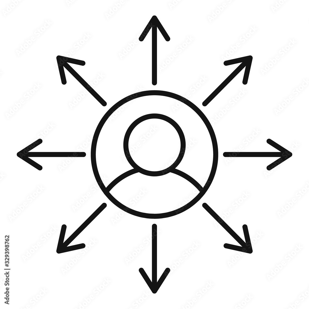 Poster internet communication icon. outline internet communication vector icon for web design isolated on w