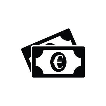 money icon. EURO sign. vector